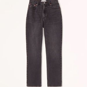 Curve Love Ultra High Rise 90s Straight Jean - Black Sz 25L